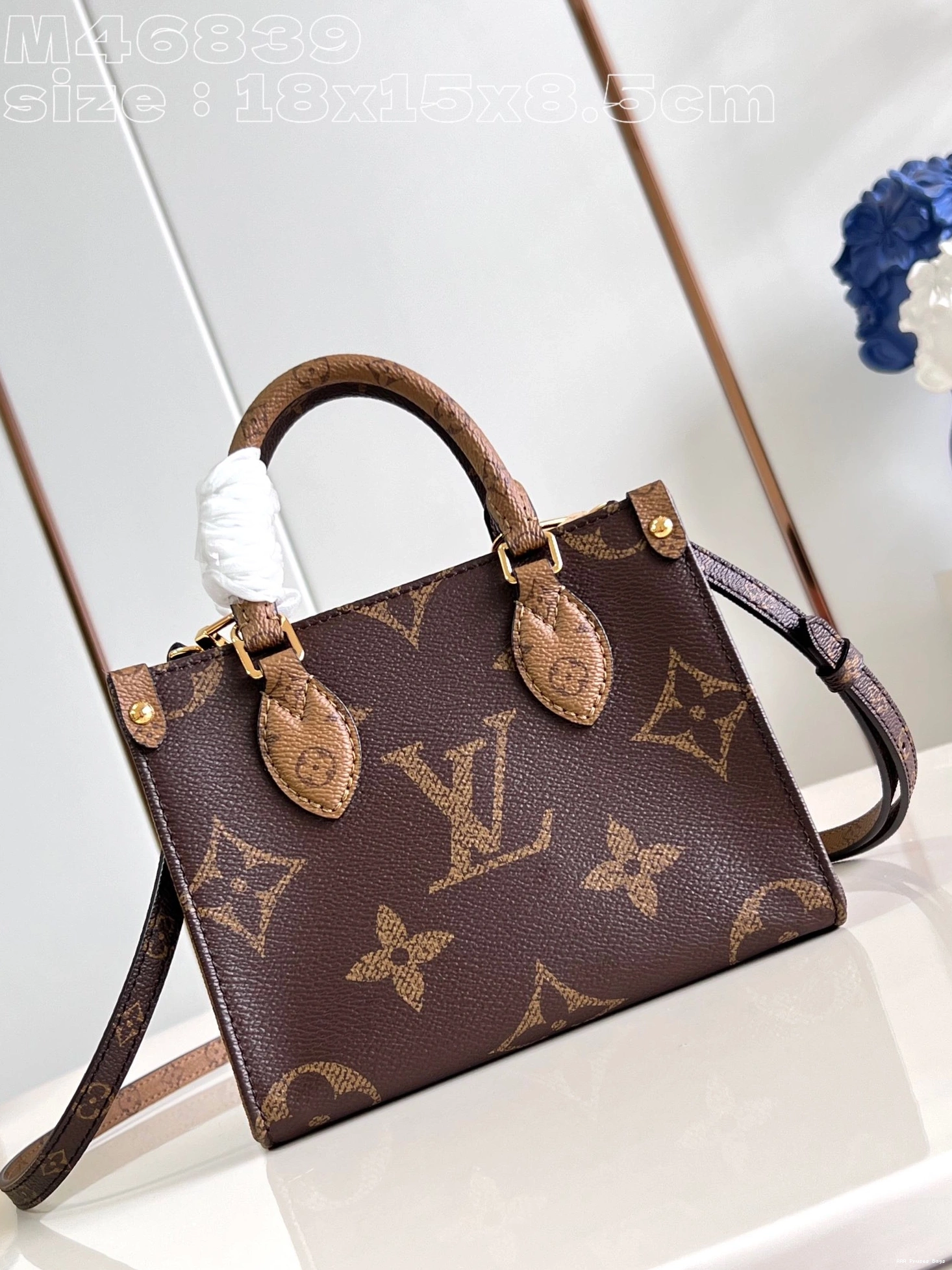 AAA Pruses Bags LOUIS BB-18*15*8.5cm VUITTON ONTHEGO 0711